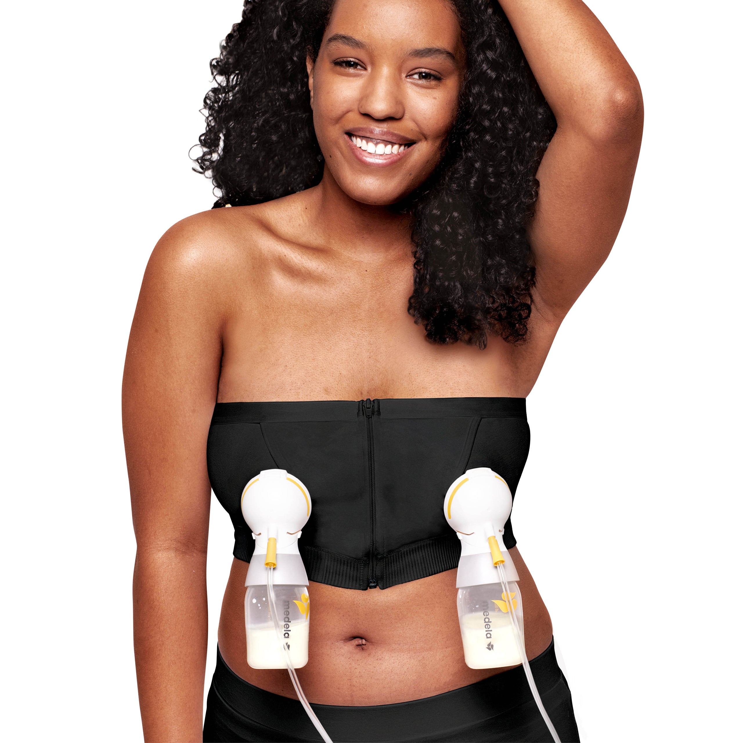 Medela Easy Expression Hands-Free Bustier, Black, Small