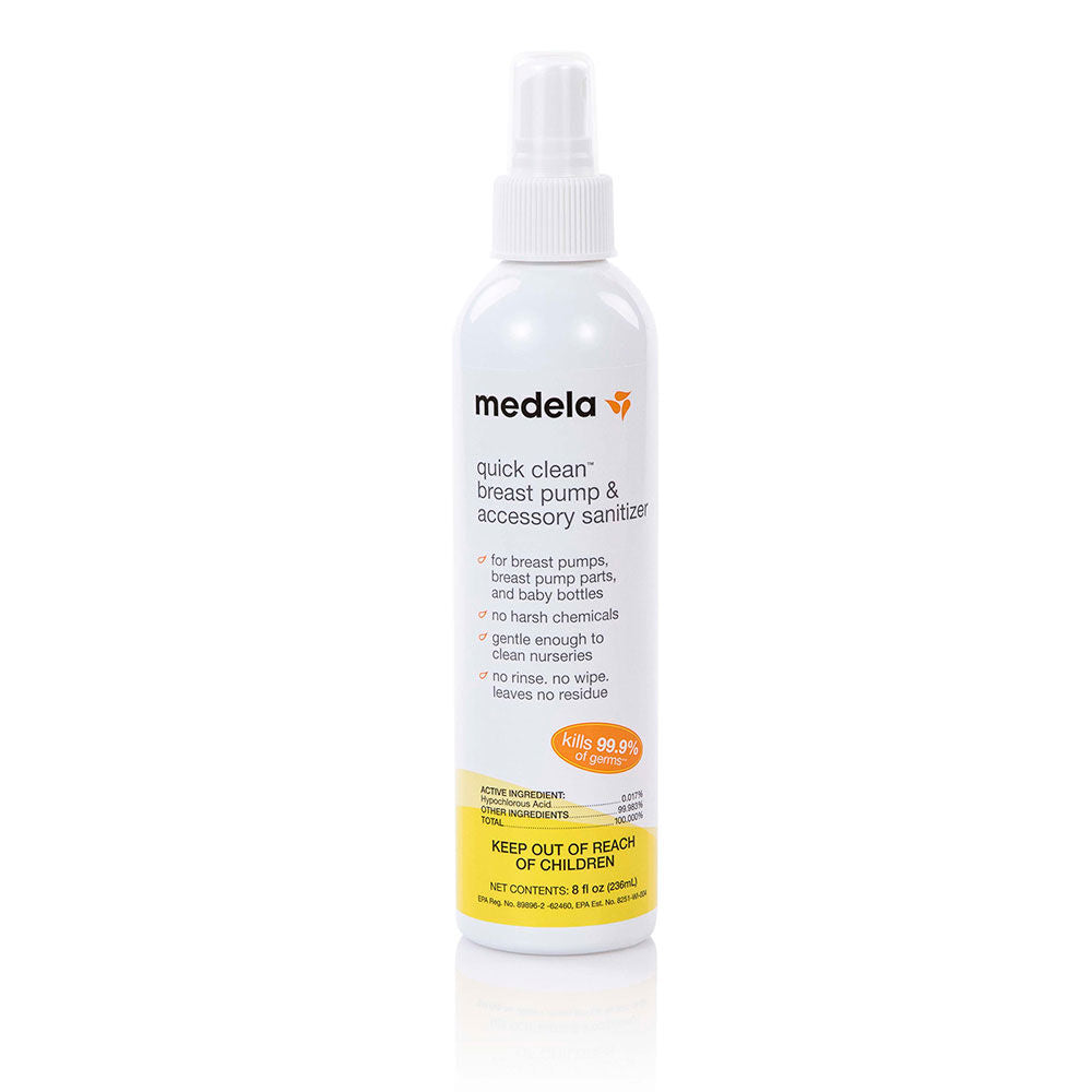 Medela Quick Clean Breast Pump & Accessory Sanitizer Spray – Love Me Do  Baby & Maternity