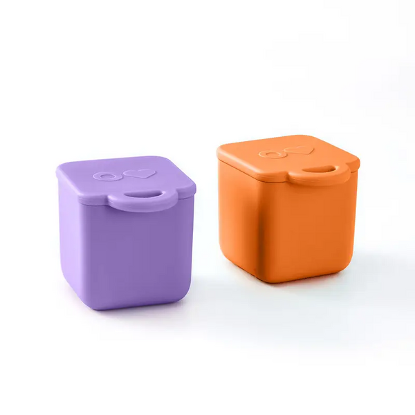 Omielife – Silicone Dip Containers – Purple and Orange – The Toys