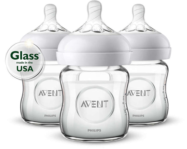 Avent bottles glass or sales plastic